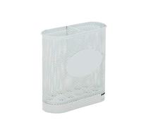 Porte-parapluie en métal, porte-parapluie commercial pour banque d'hôtel, porte-parapluie commercial de grande capacité, 3 couleurs, 2 tailles (couleur : blanc, taille : 48 x 56 x 24 cm) (blanc 38 x