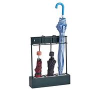 Porte-Parapluie en métal, Support de Rangement pour Parapluie à Double Usage au Sol/Mur, Support de Rangement pour Parapluie Domestique Peu encombrant, 34 x 42 cm (Couleur : Vert)