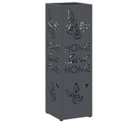 Porte-parapluie en métal - vidaXL - Anthracite - 15,5 x 15,5 x 49 cm - Rectangulaire - Usage intérieur - Durable