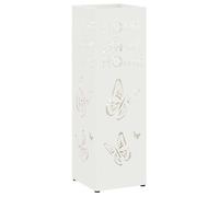 Porte-parapluie en métal - vidaXL - Blanc - Modèle 6 - 15,5 x 15,5 x 49 cm - Acier - Usage intérieur