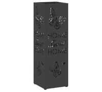 vidaXL Support de parasol noir 15,5 x 15,5 x 49 cm acier