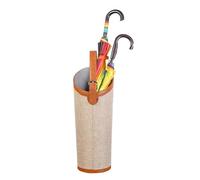 Porte-parapluie en polyuréthane de grande capacité, peut contenir 5 à 10 parapluies, forme ovale avec plateau d'égouttement amovible, facile à déplacer