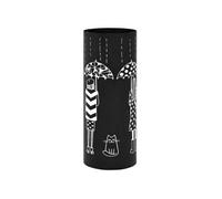 Porte parapluie Femmes Acier Noir