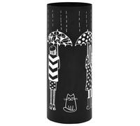 vidaXL Porte-parapluie Femmes Acier noir