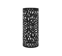 vidaXL Porte-parapluie Feuilles acier noir Meuble d'entrée