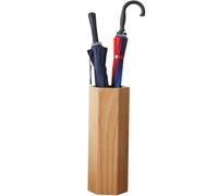 Porte-parapluie hexagonal de style chinois avec bac à eau rétro créatif pour rangement de parapluies, décoration élégante d'entrée, couleur originale, porte-parapluie pour la maison et le B & B