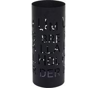 Porte-parapluie HWC-C78, porte-parapluie Porte-parapluie, rond 55cm ~ écriture, noir