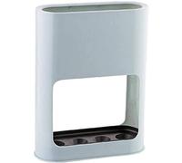 Porte-parapluie moderne blanc - Panier de rangement multifonction élégant pour la maison et l'extérieur - Décoration de porche peu encombrante - Support en plastique durable