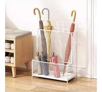 Porte-parapluie moderne en métal extra large pour entrée d'intérieur, rangement élégant pour la maison et le bureau avec design en grille, accessoire durable et fonctionnel