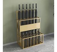 Porte-parapluie moderne en métal pour hôtel, hall d'entrée, design élégant, pour couloir, réception, meuble de réception, support de canne (33 x 26 x 60 cm)