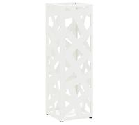 Vidaxl Porte-Parapluie Blanc Métal Standard Blanc