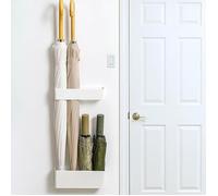 Porte-parapluie - Non spécifié - Fixation Murale - Réceptacle D’Eau Amovible - Économie D'espace - Blanc