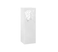 vidaXL Porte-parapluie Pierres en acier blanc