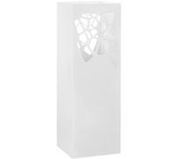 vidaXL Porte-parapluie Pierres en acier blanc