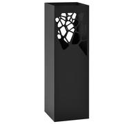 Porte-parapluie Pierres Acier Noir - VidaXL Noir