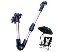 Porte-parapluie, pince de parapluie pliable universelle, support extensible, rotatif, antidérapant, support multifonctionnel en acier inoxydable ABS pour poussette, chariot de golf, vélo.