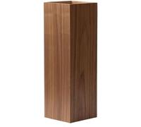 Porte-Parapluie, Porte-Parapluie en Bois, Porte-Parapluie Carré, Corbeille, Canne Autoportante, Porte-bâtons, Seau De Rangement pour Parapluie, Entrée, Maison, Bureau, Porte-Para, Dark Brown