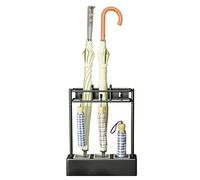 Porte-Parapluie - Porte-Parapluie, Mural, Forte capacité de Charge, Porte-Parapluie rectangulaire, Porte-Parapluie Noir 34 x 9 x 41 cm (Couleur : Noir)