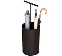 Porte-Parapluie Porte Parapluie Original Support De Parapluie Compact De Ménage, Porte-Parapluie Moderne Simple, Seau De Rangement Parapluie avec Poignée, avec Bac À Eau (Color : Noir, S : 20 * 75cm)