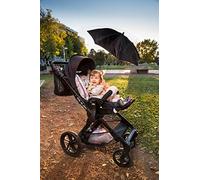 Porte-Parapluie Poussette Universel Support à Ressort Réglable Filetage Mâle M7 Parasol Bébé Accessoire Compatible Chicco Quinny Maclaren Silver Cross Tube 39-46 MM (XXL 39-46 MM)