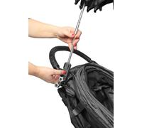 Porte-Parapluie Poussette Universel Support à Ressort Réglable Filetage Mâle M7 Parasol Poussette Bébé Accessoire Compatible Chicco Quinny Maclaren Silver Cross Tube 16-28 MM (Standard 16-28 MM)