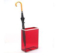 Porte-parapluie rectangulaire en plastique pour une utilisation en intérieur, pour bureau, appartement, hôtel - Peut contenir 4 à 5 parapluies - Disponible en bleu et rouge
