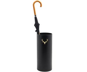 Porte-parapluie rond fin et moderne pour papier cadeau et jouets pour bébé, 20,3 x 20,3 x 48,3 cm, noir pour la maison et le bureau