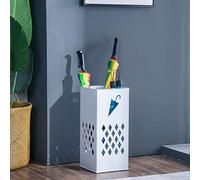 Porte-parapluie - Support d'art en fer durable pour couloir et bâtons de marche, design peu encombrant, base robuste, parfait pour l'organisation et la décoration de la maison