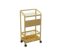 Porte-parapluie - Support de grande capacité pour hôtels, entrées d'entreprise et centres commerciaux - Design doré élégant (40 x 23,5 x 70 cm)