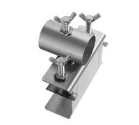 Porte-parapluie sur balustrade de terrasse, solution d'extérieur robuste, support de poteau de base portable, stabilité peu encombrante pour balcon, terrasse, piscine, plage, camping, pêche, 12 x 16 x