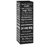 Porte-parapluie Texte Acier Noir - VidaXL