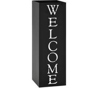 Vidaxl Porte-Parapluie Welcome Acier Noir