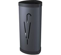 Porte-parapluies - ALBA - Tria 2 - Acier - Noir - Triangulaire - 6 à 8 parapluies