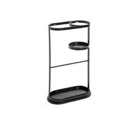HAKU Möbel Porte parapluies Noir, métal - Dim.: L 37 cm x H 60 cm x P 18 cm, Style: Art Deco