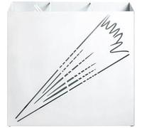 Porte-Parapluies Design "Ulrich" 50cm Blanc Blanc G