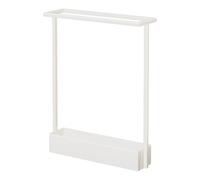 Porte-parapluies d'intérieur for hall d'entrée, grand porte-parapluies en métal, équipé d'un bac d'égouttage profond et de grande capacité, adapté aux maisons, bureaux et hôtels.(White)