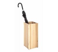 HAKU Porte-parapluies Hêtre vaporisé Bois massif L20×H45×P20 cm Style moderne