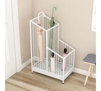 Porte-parapluies en métal avec bac égouttoir Amovible. Design carré pour entrée. Élégant et Pratique, il Offre Une Solution de Rangement idéale pour Les couloirs et Les espaces de détente.