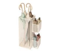 Porte-parapluies haute résistance à la rouille - Gain d'espace vertical - Structure en grille ventilée pour plier et organiser l'épreuve des eaux domestiques