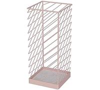 Porte-parapluies multifonction - Panier de rangement créatif pour hôtel, bureau, club, décoration - 25 x 25 x 60 cm - Blanc/doré