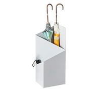 Porte-parapluies WXYZ Support de Parapluie en Fer forgé en métal Blanc, Seau Parapluie géométrique imperméable et résistant à la Rouille, Rack de Stockage à Grande capacité 20x25x60cm