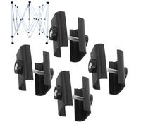 Porte-parasol à pince,4 Pièces Robustes Légères - Support Fixation Pour Parasol De Terrasse | Pour Jardin Plage Camping Maison Commerce Parasol Tente Solaire Plein Air
