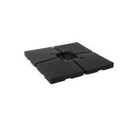 Porte-Parasol Hwc-F79, Support Pour Parasol Déporté/Marché, Pour Croix De Pied, À Remplir Jusqu'à 124kg Noir
