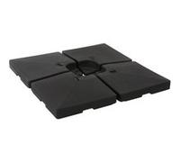 Porte-parasol MENDLER HWC-F79, support pour parasol déporté, à remplir jusqu'à 124kg Noir G