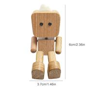 Porte-Parfum Clip Diffuseur pour Bouche d'Aération Voiture, Décoratif Robot en Bois pour Sortie d'Air avec Purificateur, Décorations Parfumées Éliminateur d Odeurs Pour Voiture Voyage Trajet Quotidien