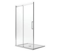 PORTE PAROI DOUCHE PAROI FIXE COULISSANTE H200 VERRE ANTICALCAIRE EASYCLEAN 8MM