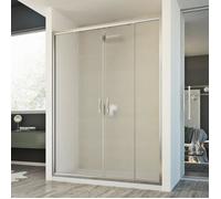 CABINE DE DOUCHE PAROI DE DOUCHE NICHE 2 PORTES COULISSANTES DE 117 A 181 CM