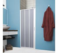 FORTE Porte-paroi de douche en PVC Flex – Ouverture latérale, Réversible, Blanc 170×185 cm