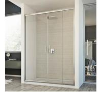 Porte paroi douche - Young - 150 CM - Verre transparent - Coulissante