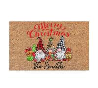 Porte-Parole décoratif de Noël - de GNOME, de Vacances sans Glissement | Mat de Sol d'entrée Lavable, décoration de Porte d'hiver pour Une Utilisation extérieure intérieure,